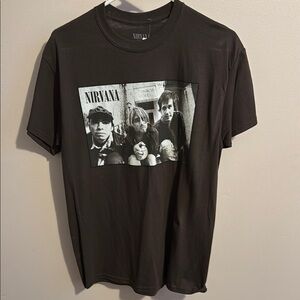Nirvana Black Graphic T-Shirt for Men